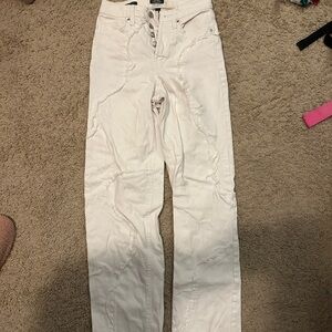 Wild Fable White Straight Leg Jeans